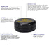 Gordon Smell Proof Airtight Aircraft Aluminum Storage Cigarette Jar, Black Stash Jars, 50 mm Size Smell Proof Container
